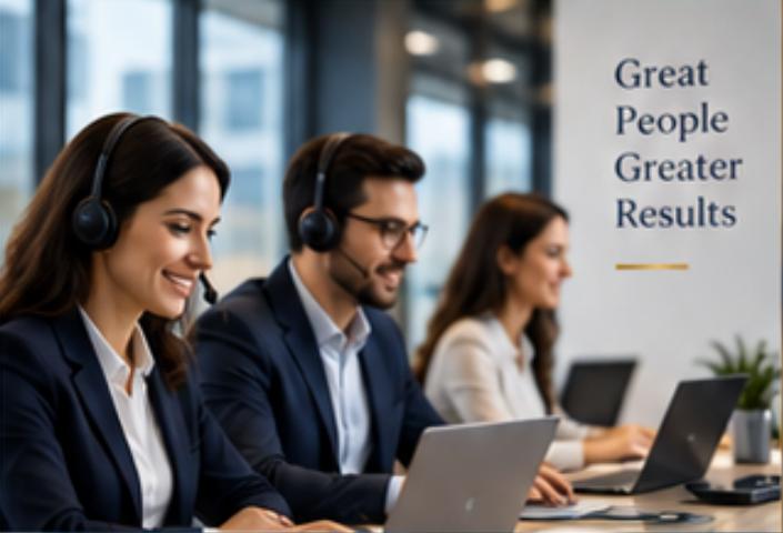 Remote sales team, visual of the BizzWey GTM brochure